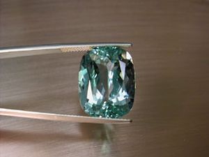 aquamarine 19.13ct. cushion