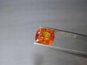 mandarin granat 6.28 ct. antik