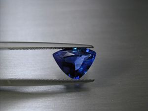 sapphire 2.31 ct. triangle heatet